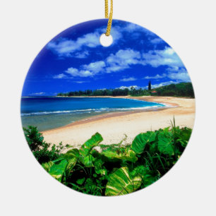 Décoration En Céramique Plage Haena Kauai Hawaï