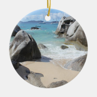 Décoration En Céramique Plage pittoresque aux thermes de Virgin Gorda, BVI