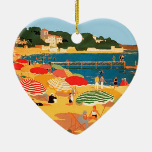 Décoration En Céramique Plage vintage Côte d'Azur