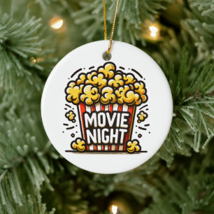Décoration En Céramique Plaisir de soirée cinéma Popcorn ludique