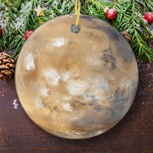 Décoration En Céramique Planète Mars Arbre de Noël