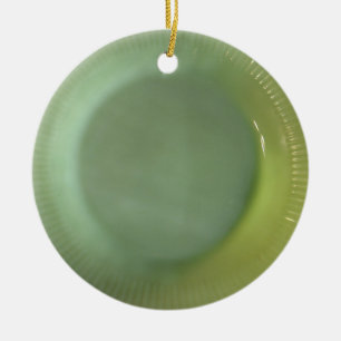 Décoration En Céramique Plat vert de jadéite