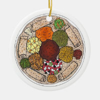 Plateau alimentaire éthiopien de Cuisine Injera Wa