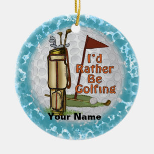 Décoration En Céramique Plutôt jouer au golf 