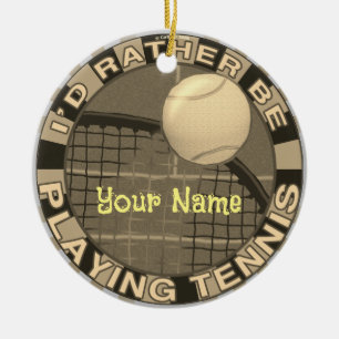 Décoration En Céramique Plutôt Jouer Tennis