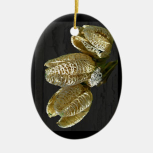 Décoration En Céramique Pods de graines de Lily séchés