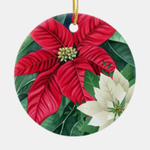 Décoration En Céramique Poinsettia