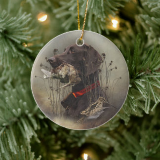 Décoration En Céramique Pointeurs allemands à poils courts