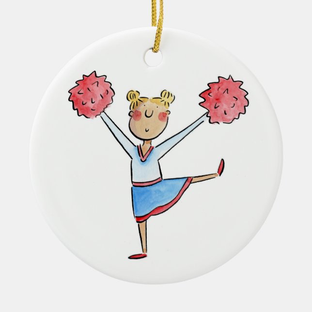 Décoration En Céramique Pom-pom girl (Devant)