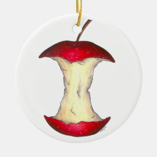 Décoration En Céramique Pomme pour l'enseignant Red Delicious Fruit Core