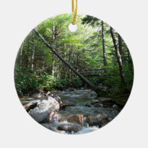 Décoration En Céramique Pont sur la rivière Pemigewasset dans le New Hamps