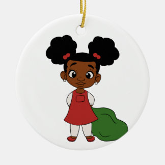 Décoration En Céramique Ponytails de Filles de Vacances