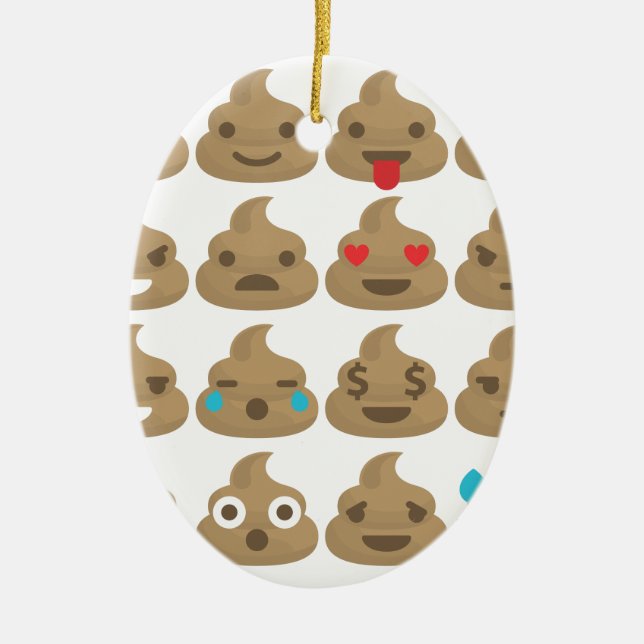 Décoration En Céramique poop emojis (Devant)