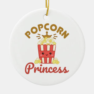 Décoration En Céramique Popcorn Princess Movie Theatre Popcorn Girls Femme