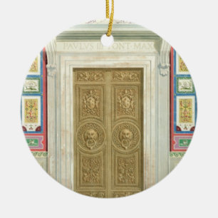 Décoration En Céramique Porte au bungalow de Raphael à Vatican, de