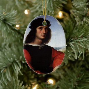 Décoration En Céramique Portrait d'Agnolo Doni par Raphael Sanzio