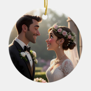 Décoration En Céramique Portrait de dessin animé 3D personnalisé à partir 