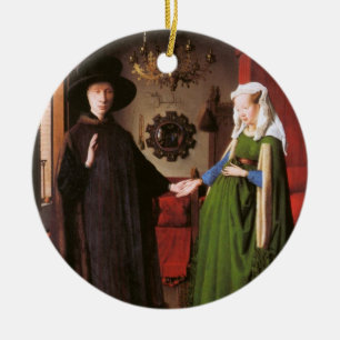 Décoration En Céramique Portrait de Giovanni Arnolfini et son épouse