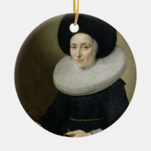 Décoration En Céramique Portrait de Madame, âgé 47, 1647 (huile sur la