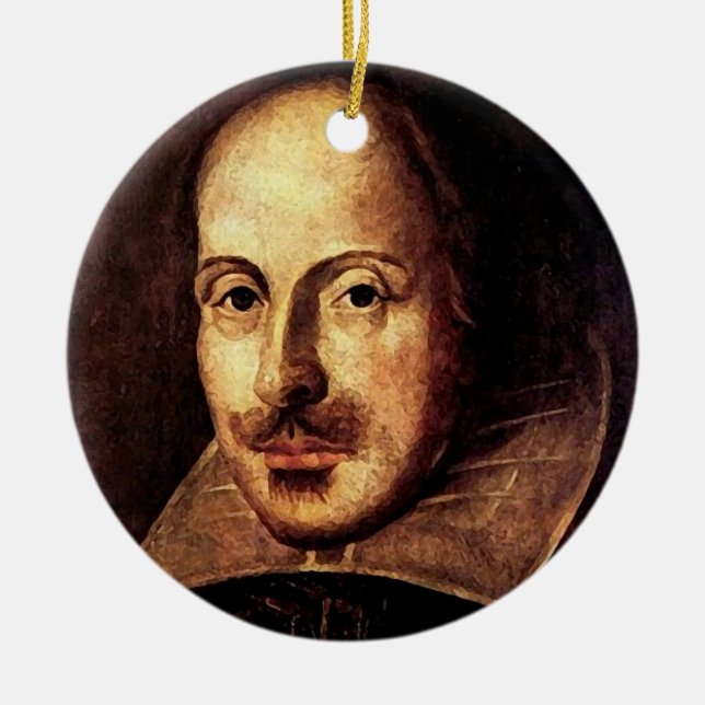 Décoration En Céramique Portrait de William Shakespeare (Devant)