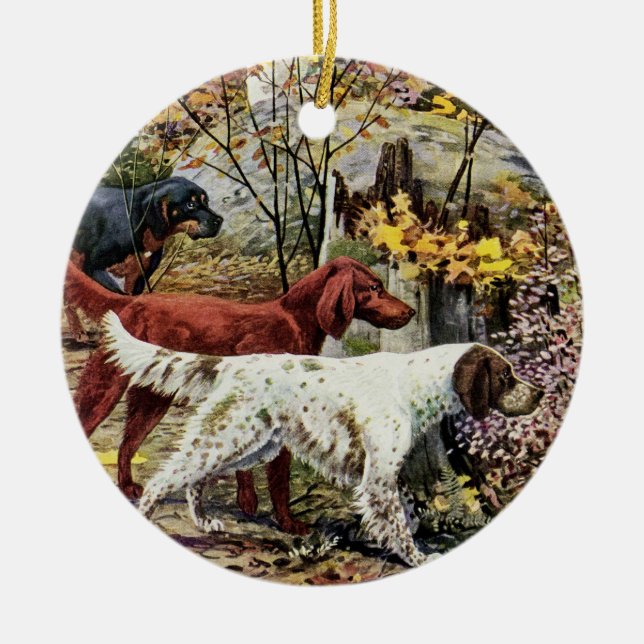 Décoration En Céramique Poseurs irlandais du cru trois (Devant)