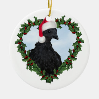 Décoration En Céramique Poulet de Noël * Miel de Svart