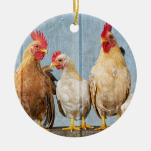 Décoration En Céramique Poulet et amis