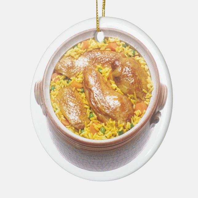 Décoration En Céramique Poulet et riz (Gauche)