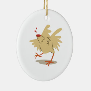 Décoration En Céramique Poulets sans tête