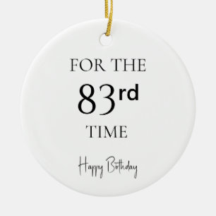 Décoration En Céramique Pour la 83e fois Joyeux Anniversaire