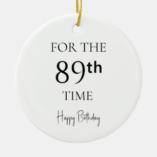 Décoration En Céramique Pour la 89e fois Joyeux Anniversaire