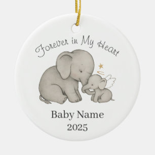 Décoration En Céramique Pour toujours dans mon coeur Baby Loss Ornament