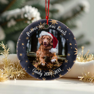 Décoration En Céramique Pour toujours dans nos coeurs   Photo Pet Memorial