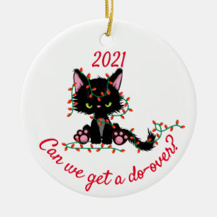 Décoration En Céramique Pouvons-nous avoir un chat angry Do-over 2020