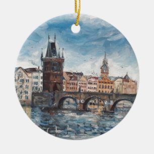 Décoration En Céramique Prag - Charles peinture de pont