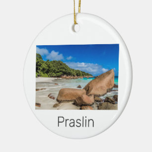 Décoration En Céramique Praslin Seychelles Island Anse Lazio Beach Cadeau