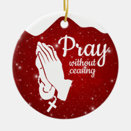 Décoration En Céramique Pray without ceasing Matthew 6:10 Prayer  ⛪️ 🎄