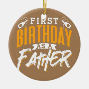 Décoration En Céramique Premier Anniversaire En Tant Que Père Papa Papa Fê
