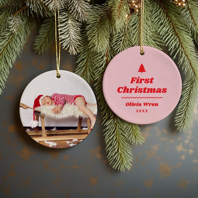 Décoration En Céramique Premier Monogramme de Noël (Créateur téléchargé)