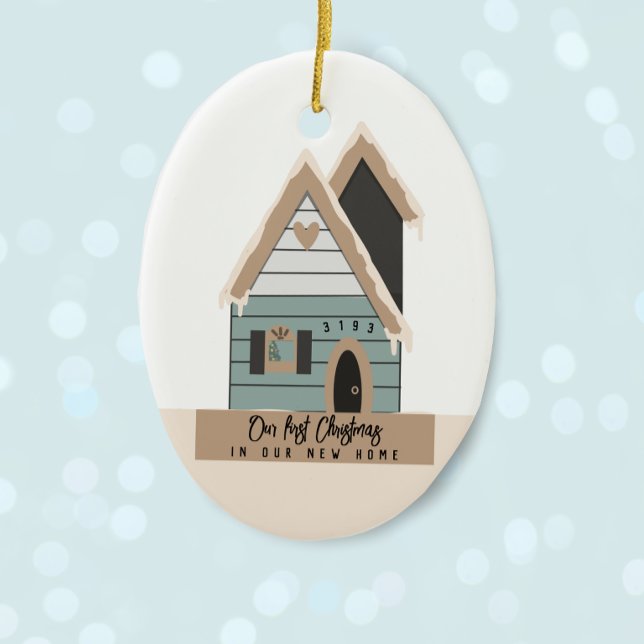 Décoration En Céramique Premier Noël à la Nouvelle Maison (Créateur téléchargé)