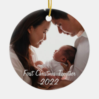 Décoration En Céramique Premier Noël avec nouveau-né bébé 2022 Ce
