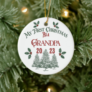 Décoration En Céramique Premier Noël comme grand-père