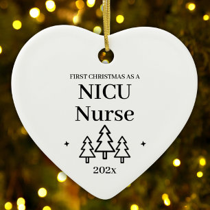Décoration En Céramique Premier Noël Comme infirmière Nicu Soins néonatals