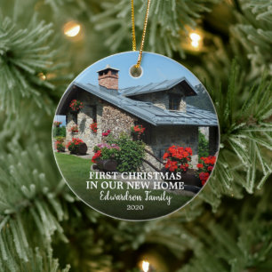 Décoration En Céramique Premier Noël dans notre nouveau nom de famille de 
