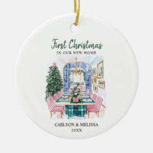 Décoration En Céramique Premier Noël Dans Notre Nouvelle Maison