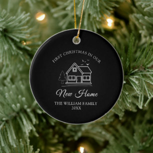 Décoration En Céramique Premier Noël dans notre nouvelle maison Noël