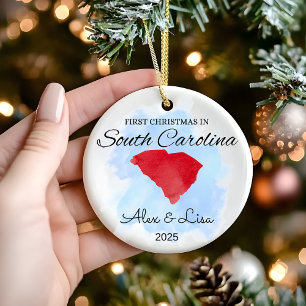 Décoration En Céramique Premier Noël en Caroline du Sud