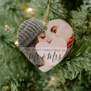 Décoration En Céramique Premier Noël en tant que M. & Mme Photos