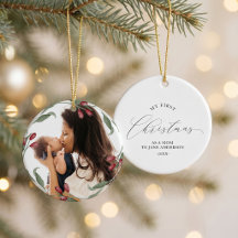 Premier Noël en tant que maman Couronne de Noël bo