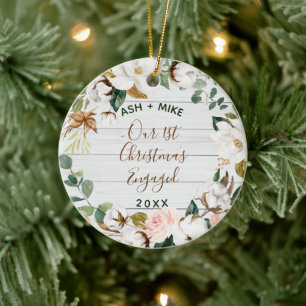 Décoration En Céramique Premier Noël Engagé Eucalyptus Wreath Photo